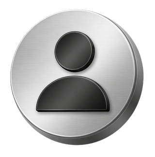 3D decorative silver user avatar icon on an FAQ page